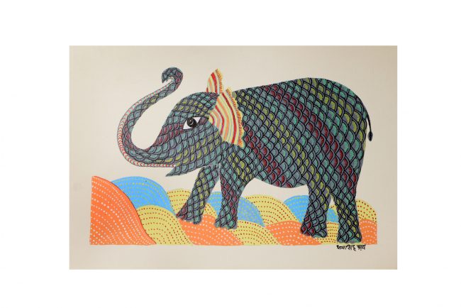 Handcrafted Multicolor Gond Paper Painting