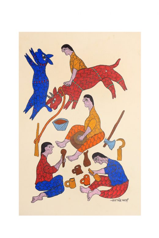 Handcrafted Multicolor Gond Paper Painting