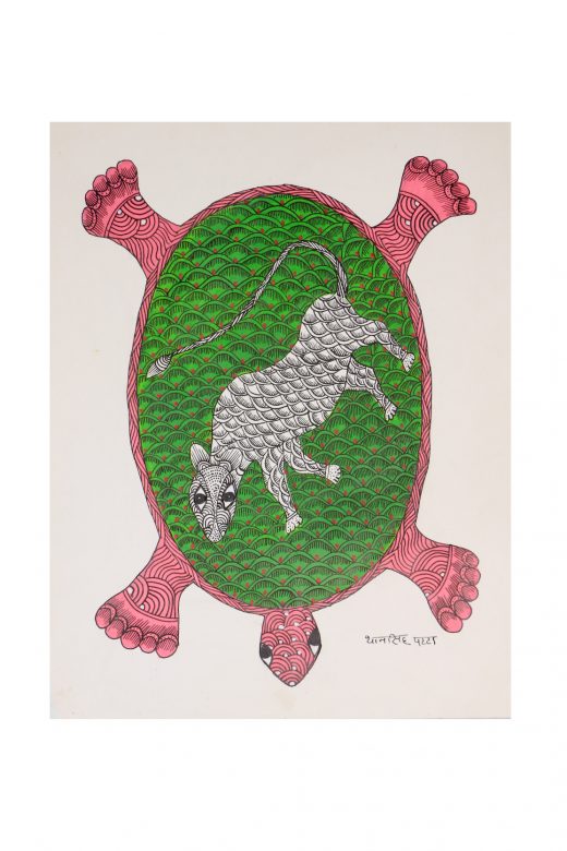 Handcrafted Multicolor Gond Paper Painting