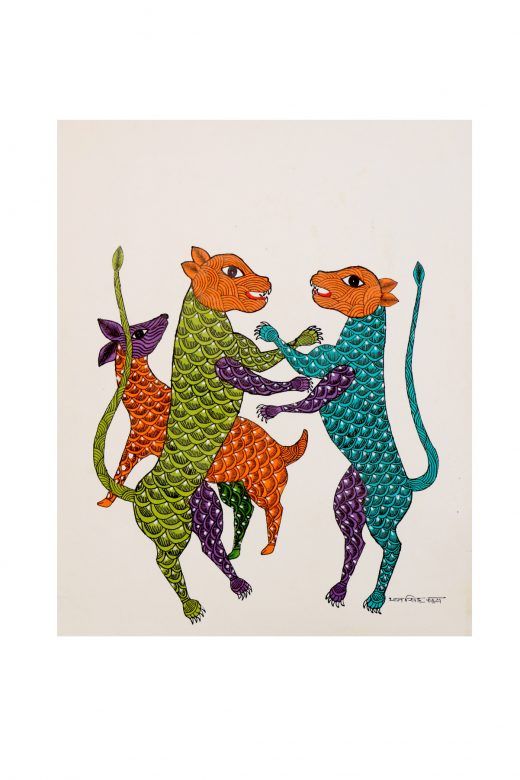 Handcrafted Multicolor Gond Paper Painting