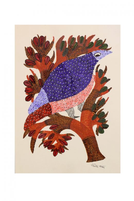 Handcrafted Multicolor Gond Paper Painting