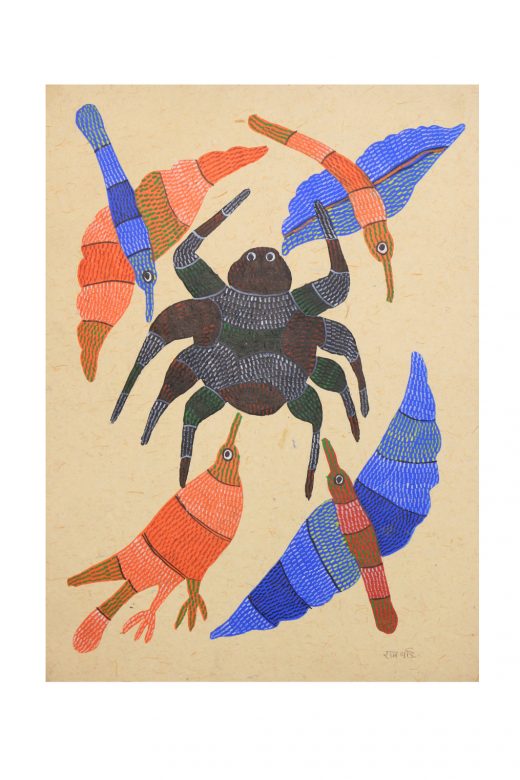 Handcrafted Multicolor Gond Paper Painting
