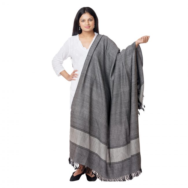 Sheep Wool Grey Shawl