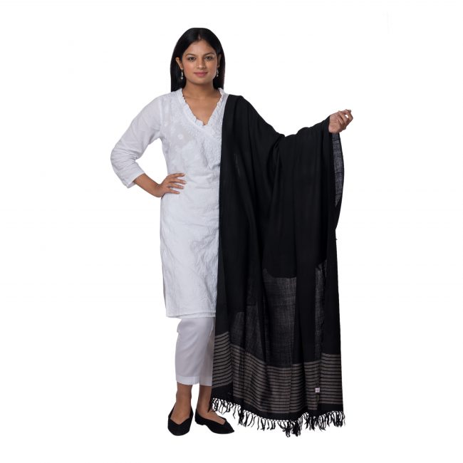 Kinnouri Wool Grey Shawl