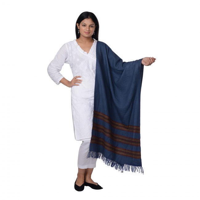Sheep Wool Blue Stole