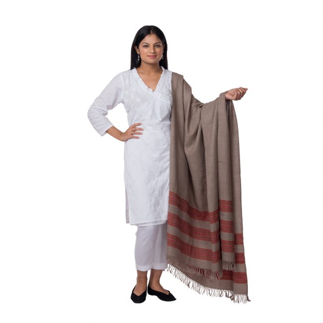 Sheep Wool Grey Shawl