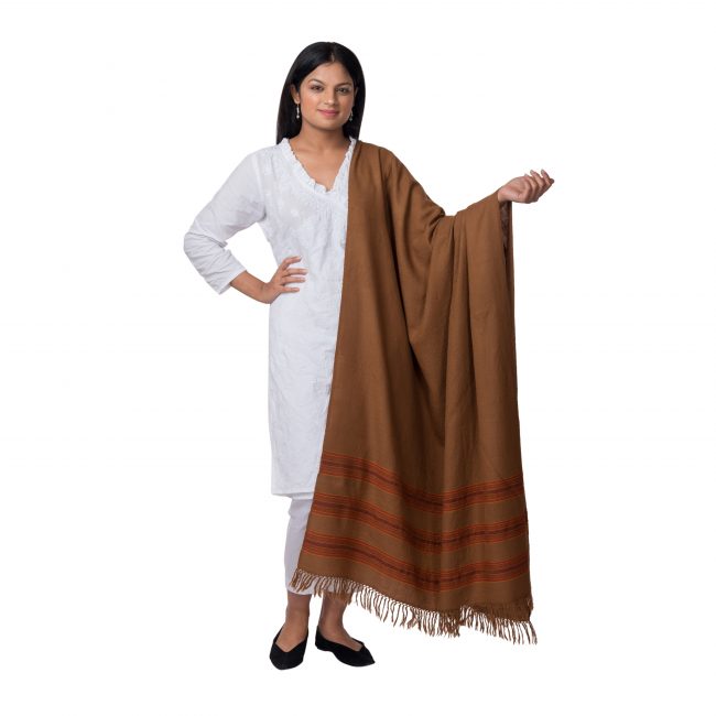 Sheep Wool Orange Shawl