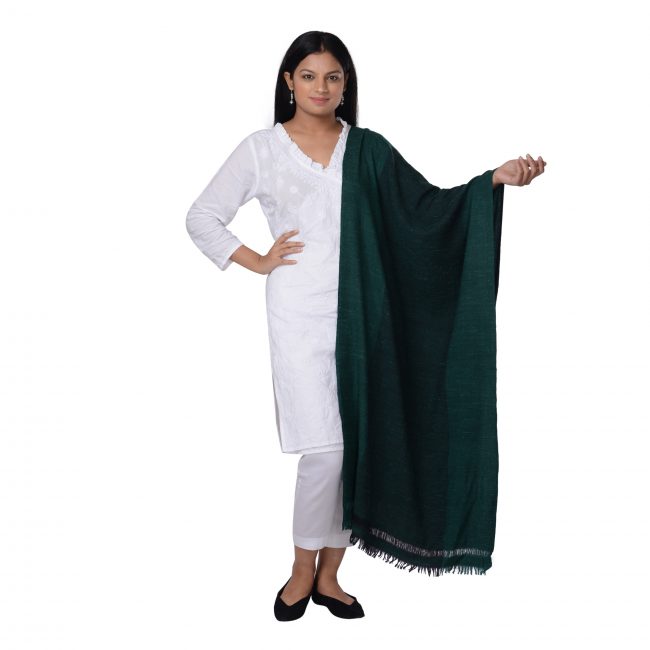 Angoora Silk Green Stole