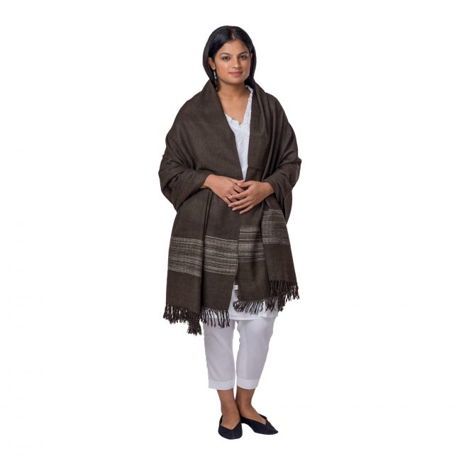 Handmade Woolen Green Shawl