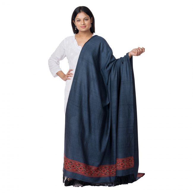 Angoora Sik Blue Shawl