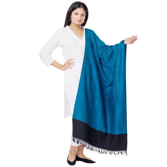 Wool Blue Stole