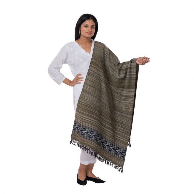 Yak Wool Green Stole