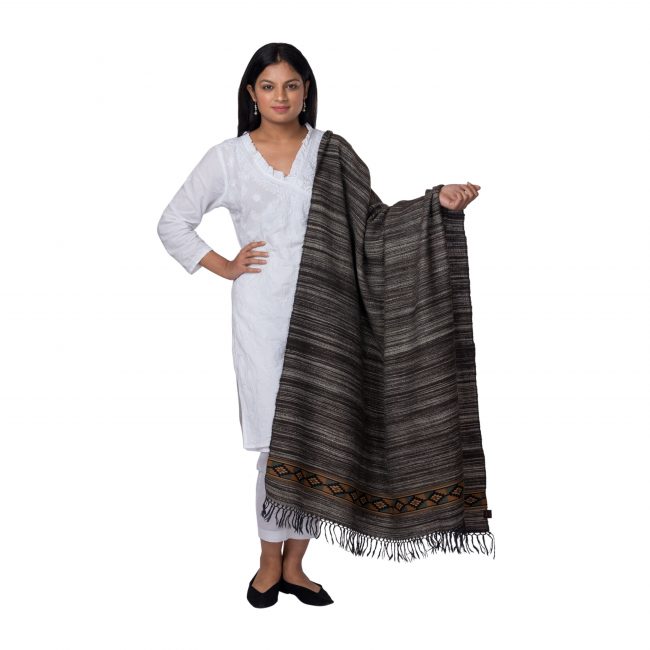 Yak Wool Brown Shawl