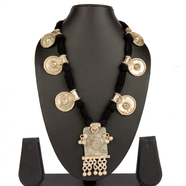 Tribes India  Square Pendent Necklace