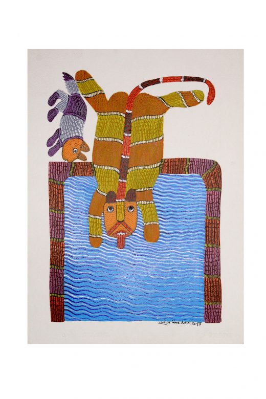 Gond Paper Multicolor Painting