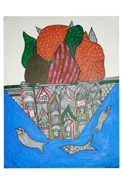 Handcrafted Standard Size Tribal Art Painting