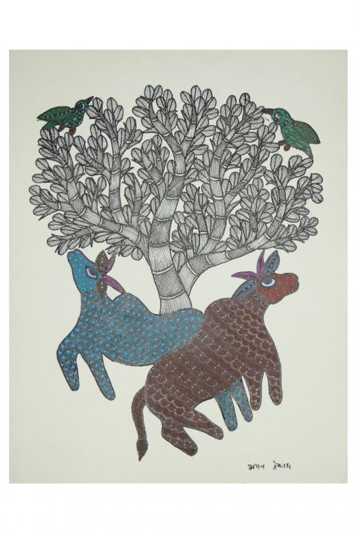 Handcrafted Standard Size Tribal Art Painting