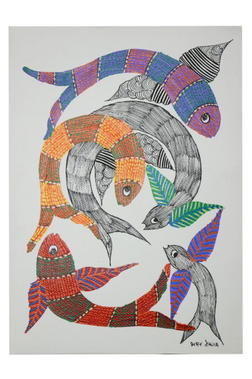 Handcrafted Standard Size Tribal Art Painting