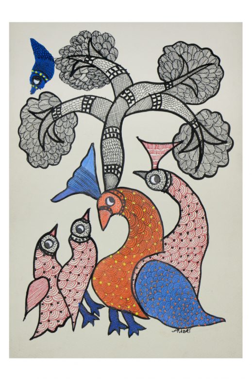 Handcrafted Standard Size Tribal Art Painting