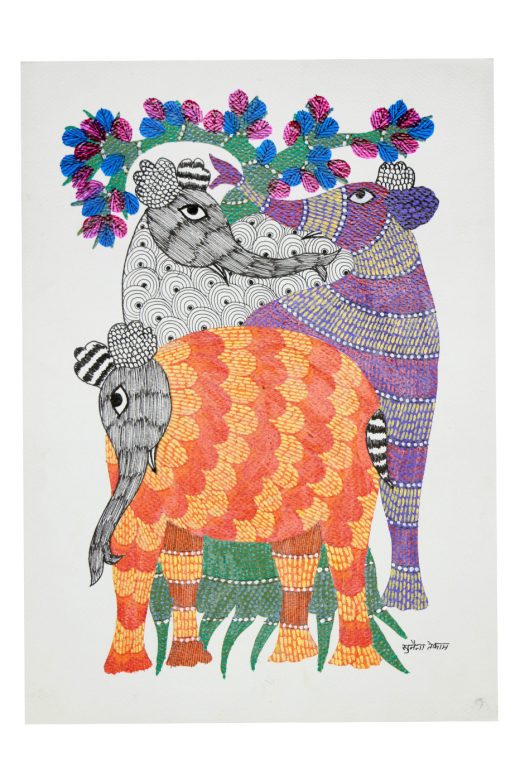 Handcrafted Standard Size Tribal Art Painting