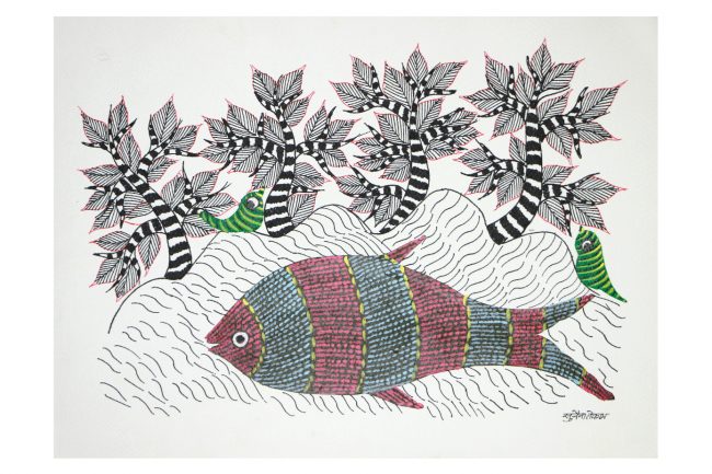 Handcrafted Standard Size Tribal Art Painting
