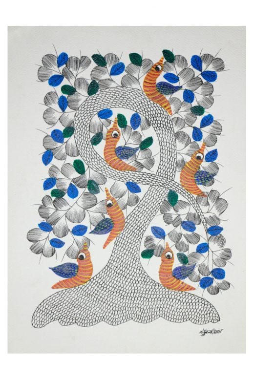 Handcrafted Standard Size Tribal Art Painting