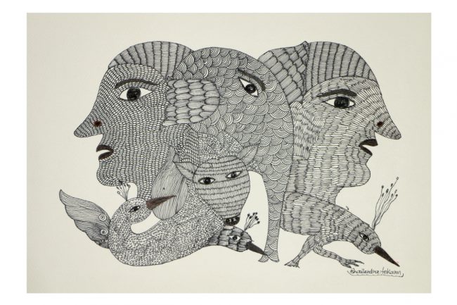 Handcrafted Standard Size Tribal Art Painting