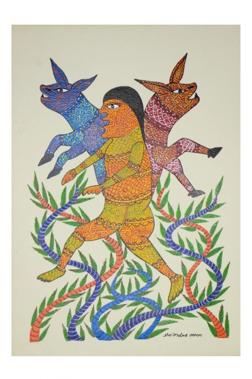 Handcrafted Standard Size Tribal Art Painting