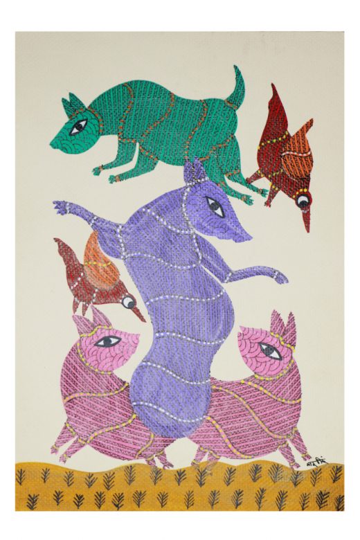 Handcrafted Standard Size Tribal Art Painting