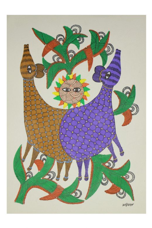 Handcrafted Standard Size Tribal Art Painting