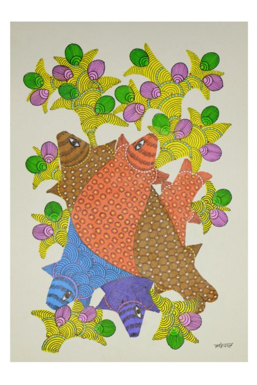 Handcrafted Standard Size Tribal Art Painting