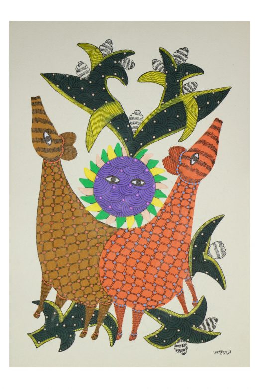 Handcrafted Standard Size Tribal Art Painting
