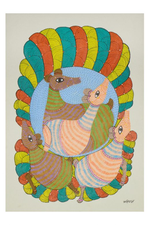 Handcrafted Standard Size Tribal Art Painting