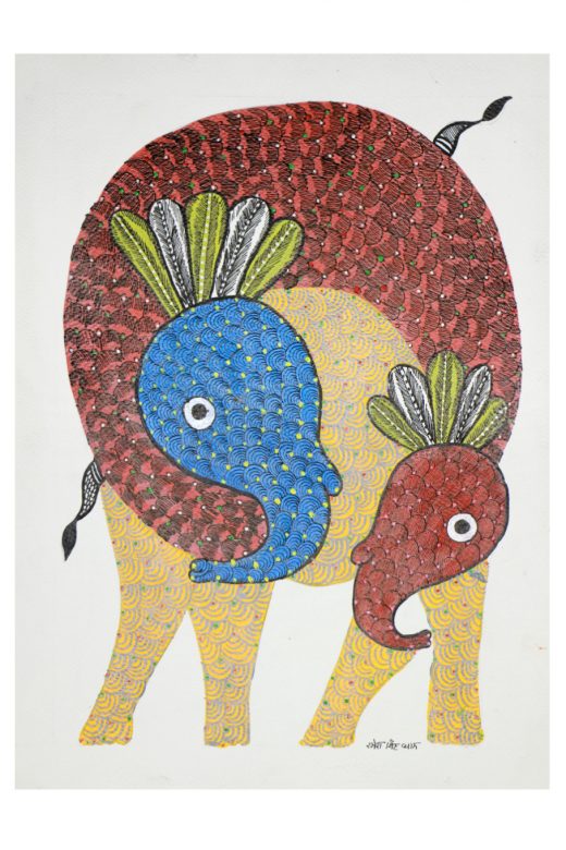 Handcrafted Standard Size Tribal Art Painting