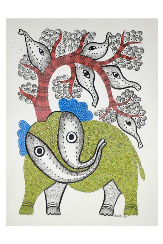 Handcrafted Standard Size Tribal Art Painting