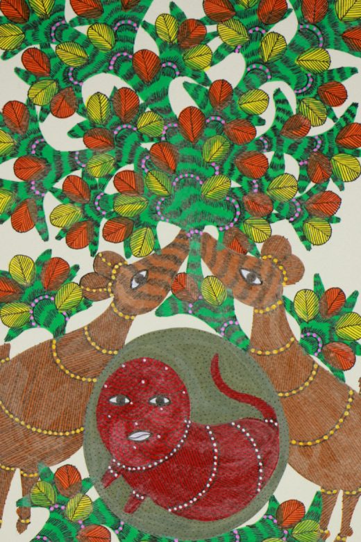 Handcrafted Standard Size Tribal Art Painting