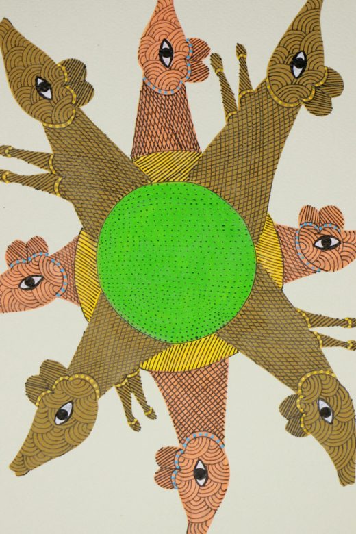 Handcrafted Standard Size Tribal Art Painting