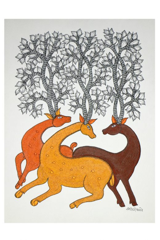 Handcrafted Standard Size Tribal Art Painting