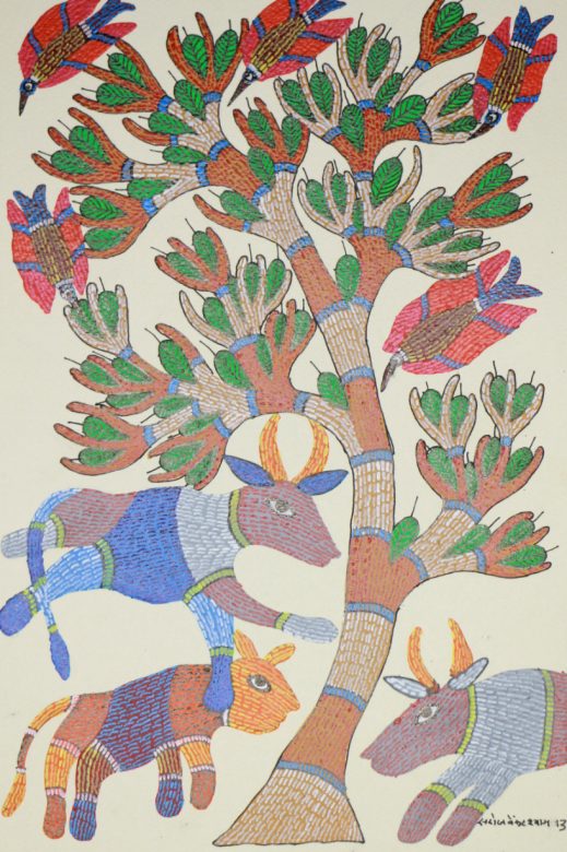 Handcrafted Standard Size Tribal Art Painting