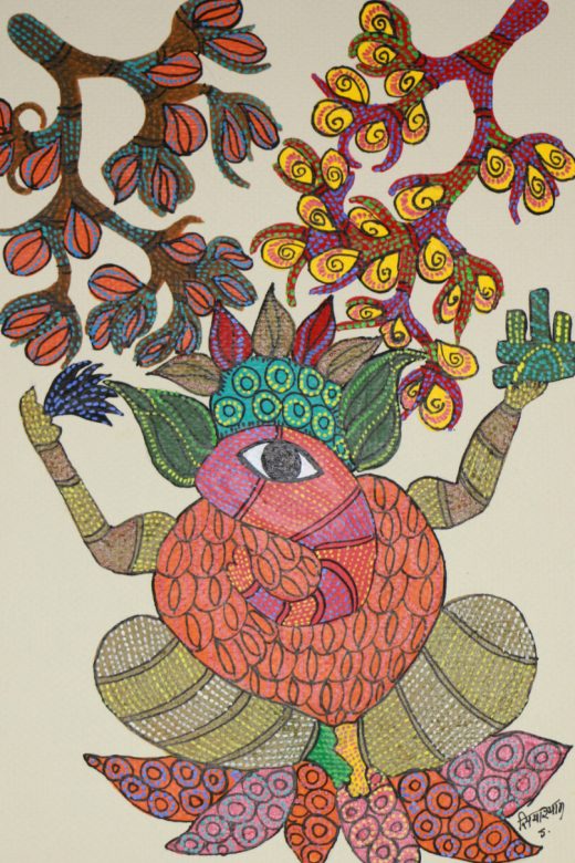 Handcrafted Standard Size Tribal Art Painting