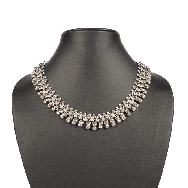 Tribes India Metal Unpolished Necklace for Women