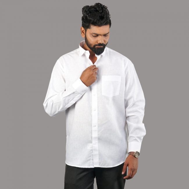 White Cotton Shirt (40)