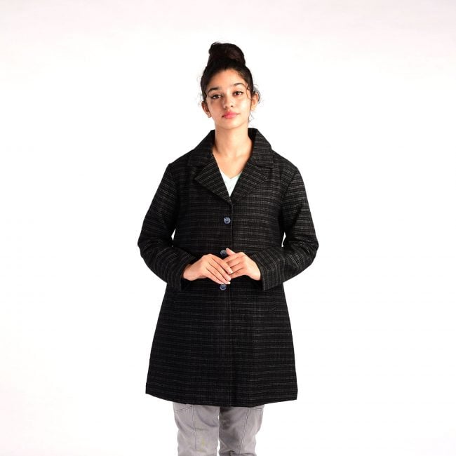 Handloom Woolen Long Coat