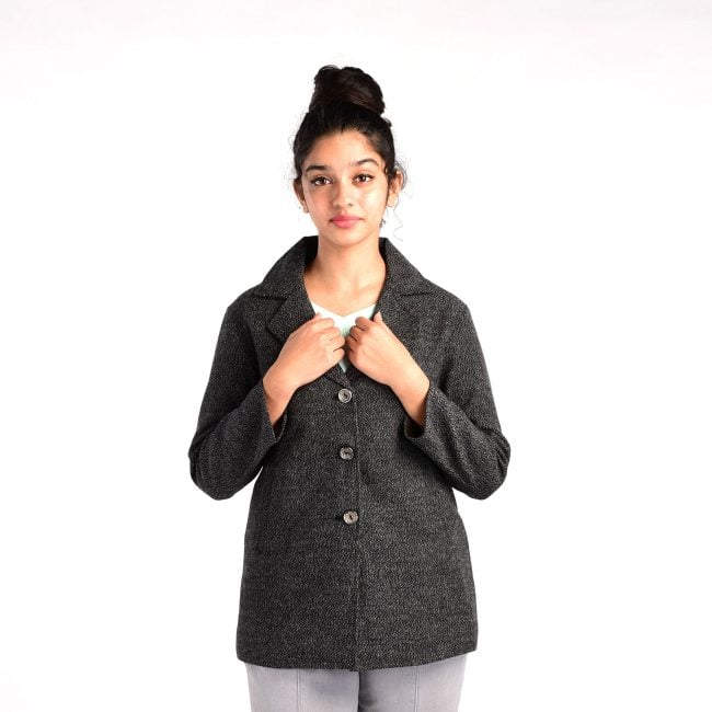 Handloom Woolen Short Coat