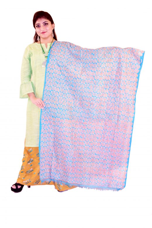 Handwoven Kantha Work Stole