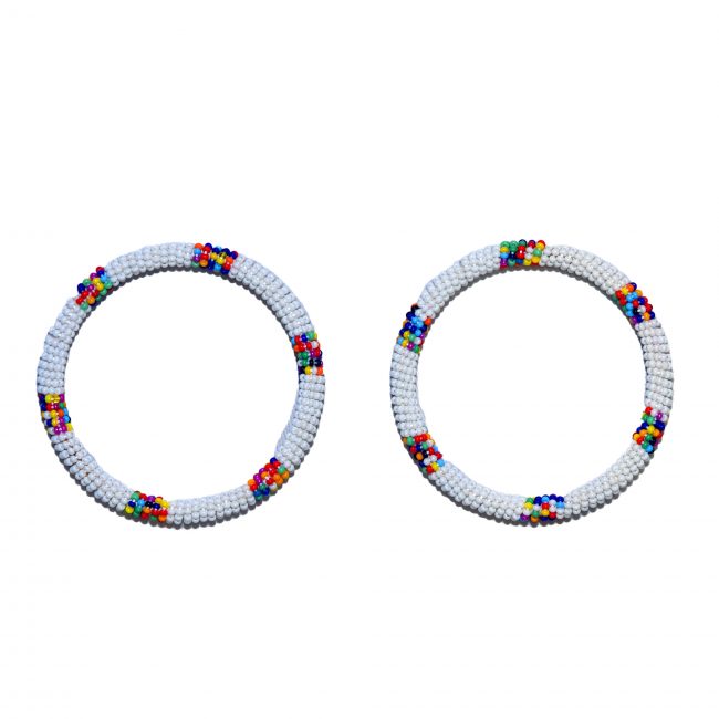 Handcrafted White Bangles