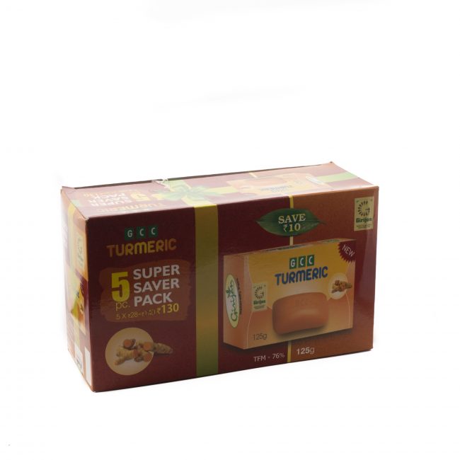 Turmeric Soap Super Saver Pack (125 Grams) Pack of 5