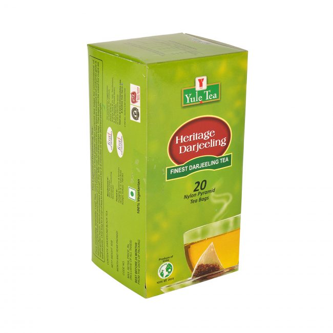 HERITAGE DARJEELING 20 NYLON PYRAMID TEA BAGS : WB (MIM) ORG
