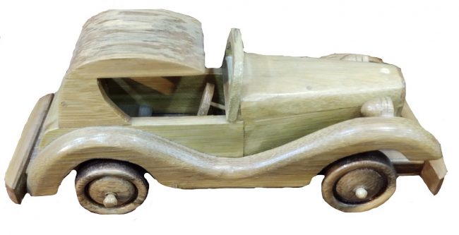 Handmade Bamboo Car Toy By Naga Tribes