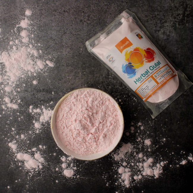Pink Herbal Gulal (50 Grams)